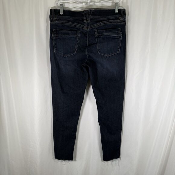 Democracy Ab Technology Jeans Women's 10 Dark Wash Blue Mid Rise Cotton Blend - Picture 10 of 13